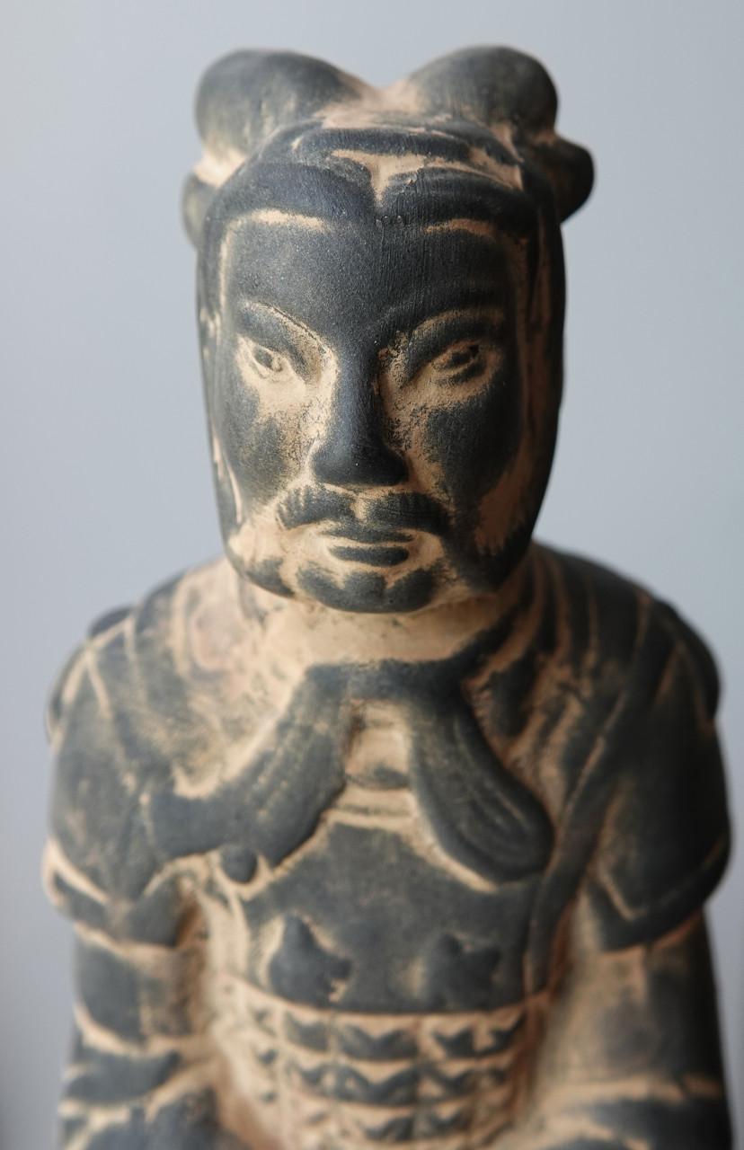 Traditionele Chinese krijger vintage beeldje, gedetailleerd