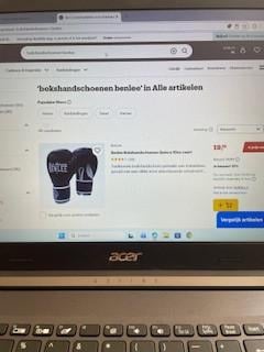 Bokszak -150cm met ketting en 2x bokshandschoenen
