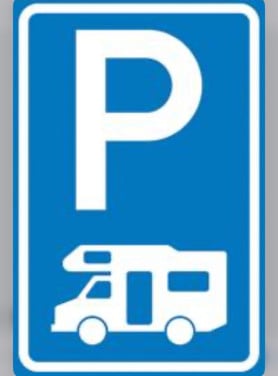 Camper stalling parkeerplaats