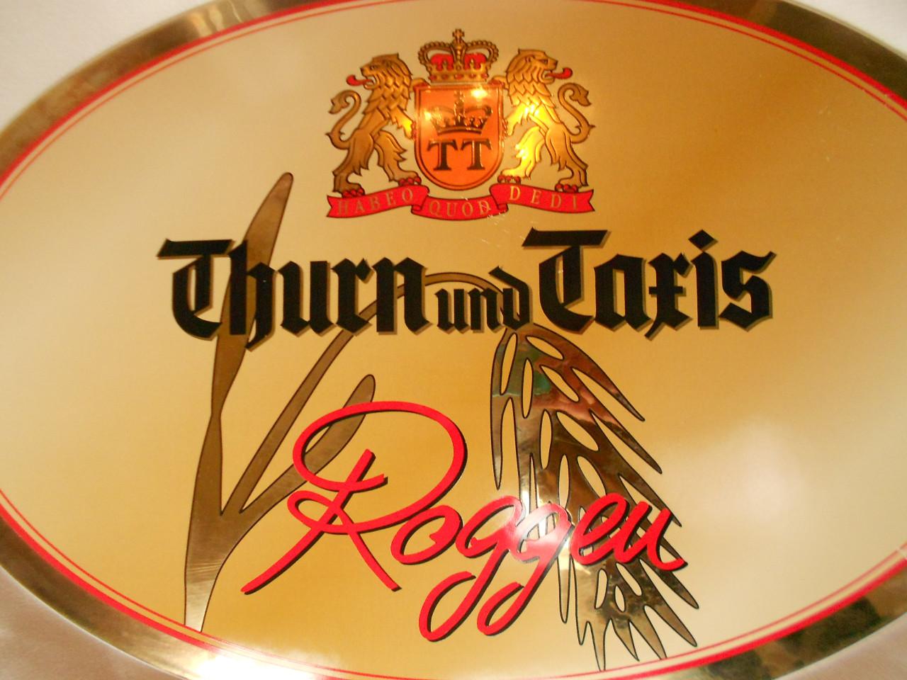 Emaille reclamebord plaat schild Thurn und taxis bier.