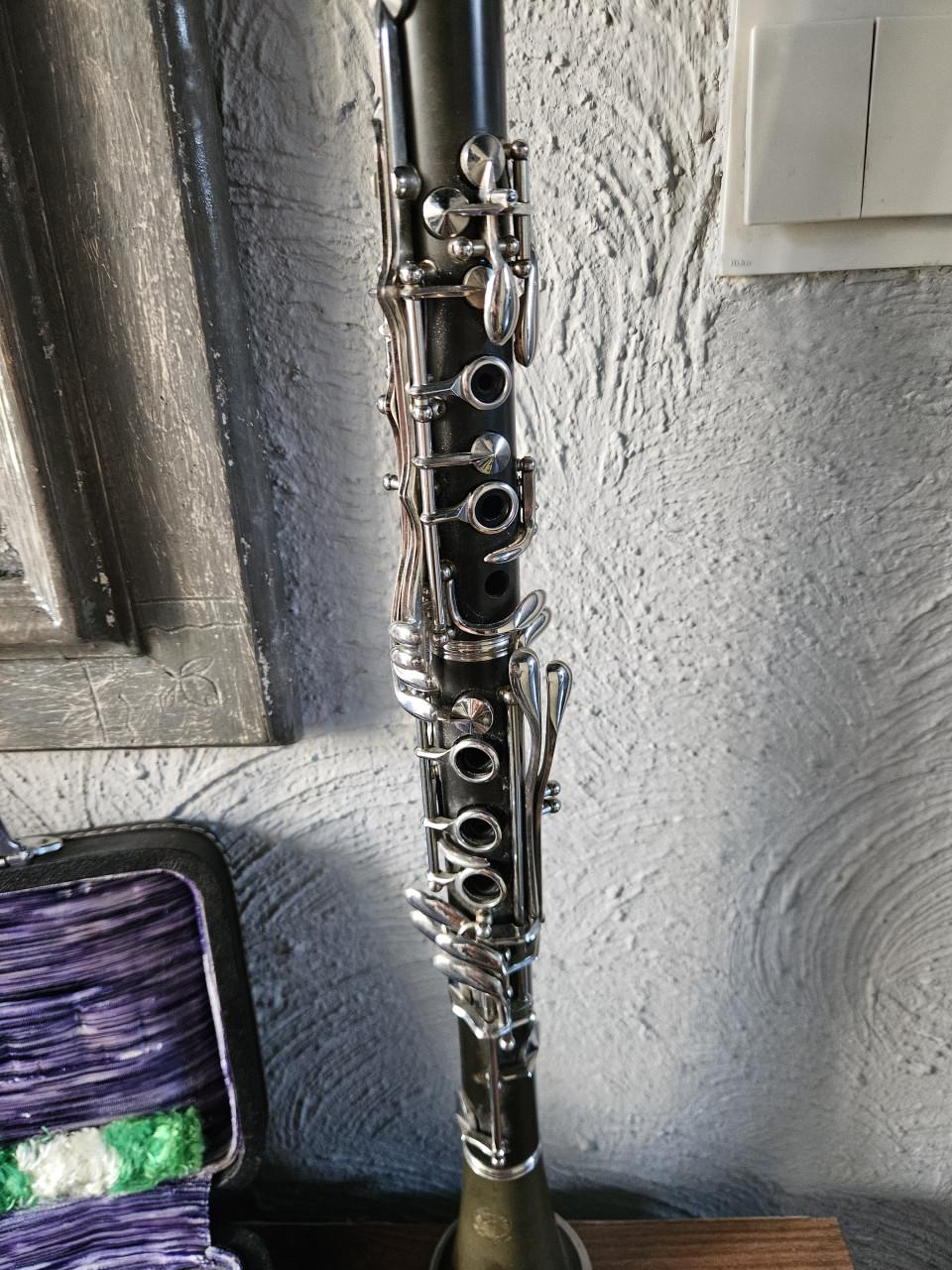 Mooie vintage Hsinghai Bes-klarinet met koffer -
