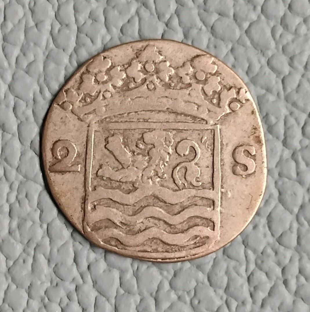 1731 / ZILVER / Dubbele Wapenstuiver Zeeland