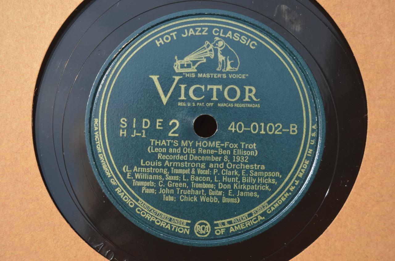 4 x Louis Armstrong 78 rpm opnames uit 1932 / 1933