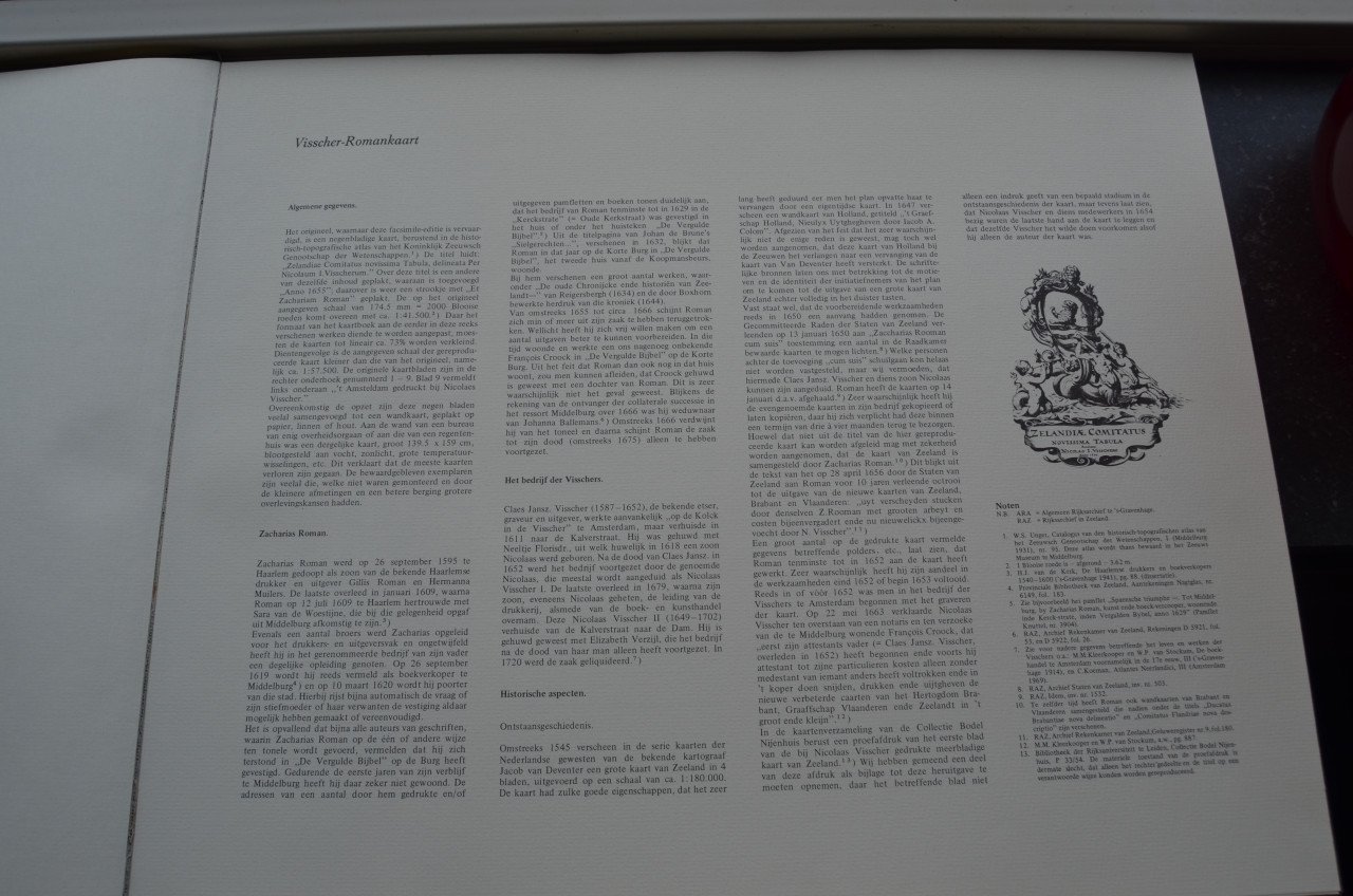 Visscher Romankaarten van Zeeland fraai boek
