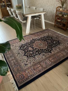 ✨Schitterend Sfeervol Oud Roze Handgeknoopt KESHAN Vloerkleed✨