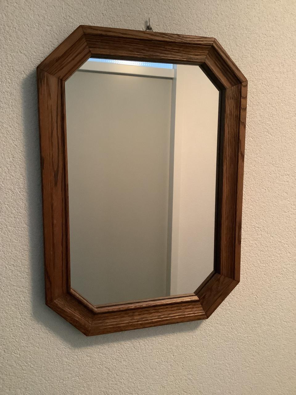 Eiken houten spiegel