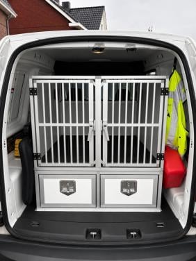 Hundos Autobench Dubbel recht model met ladeblok dubbel