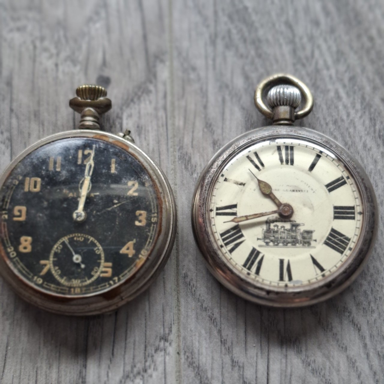 4 antieke zakhorloges
