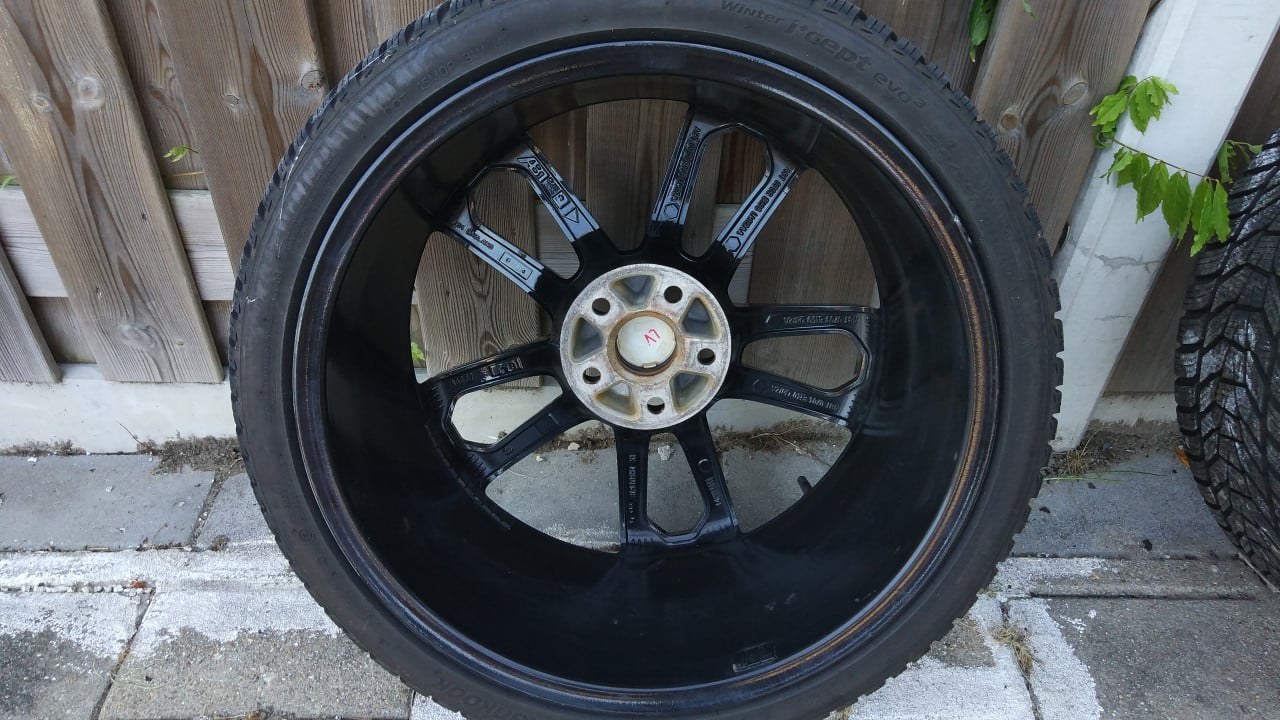19 Inch Black ABT AUDI Winter Velgenset Hankook Evo-3