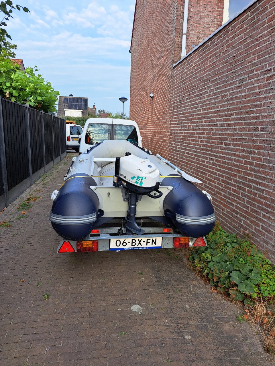 Vetus rubberboot met buitenboordmotor
