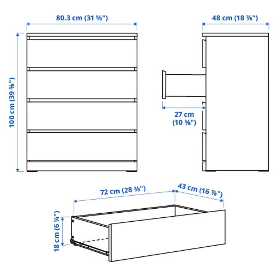 IKEA MALM ladekast