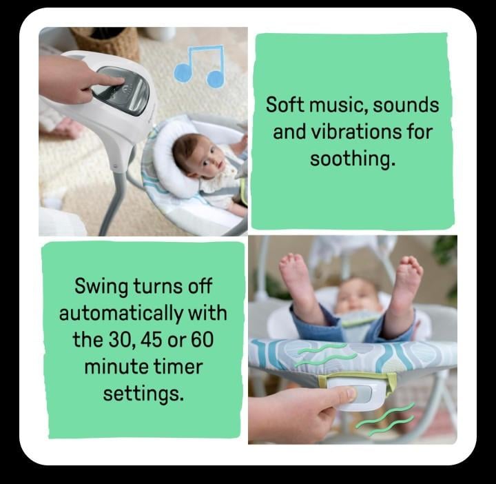 NIEUW Bright Starts Comfort Cradling Babyschommel - Everston
