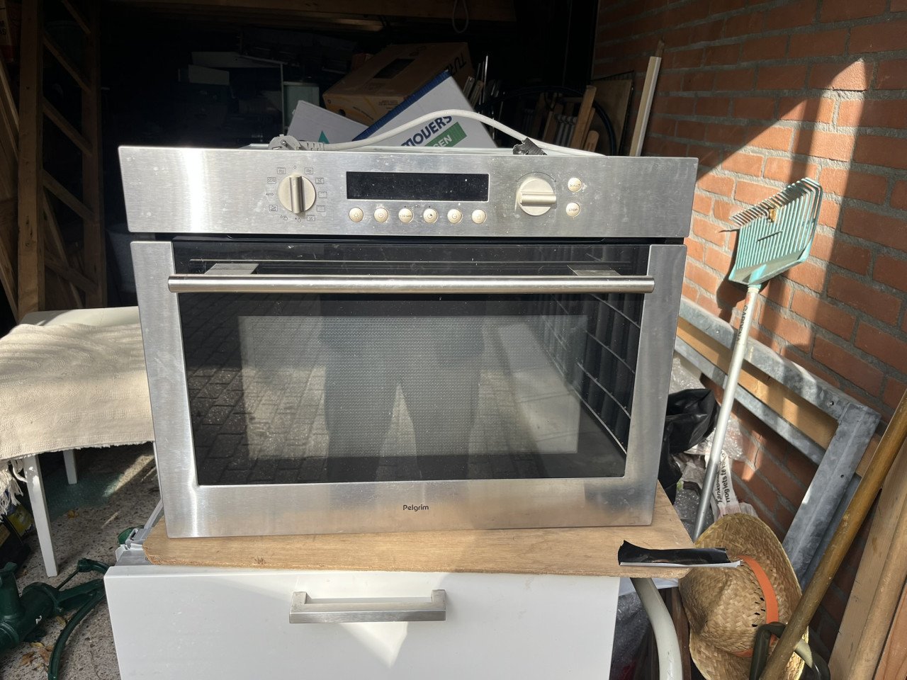 Oven-magnetron Pelgrim MAC696RVS inbouw