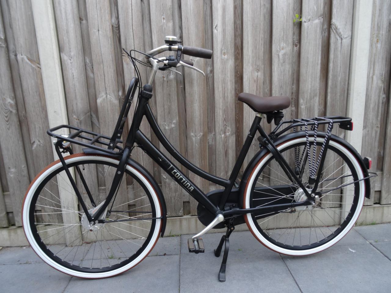 🚲 Cortina U4 Damesfiets – 57 cm – 7 Versnellingen – Zwart 🖤