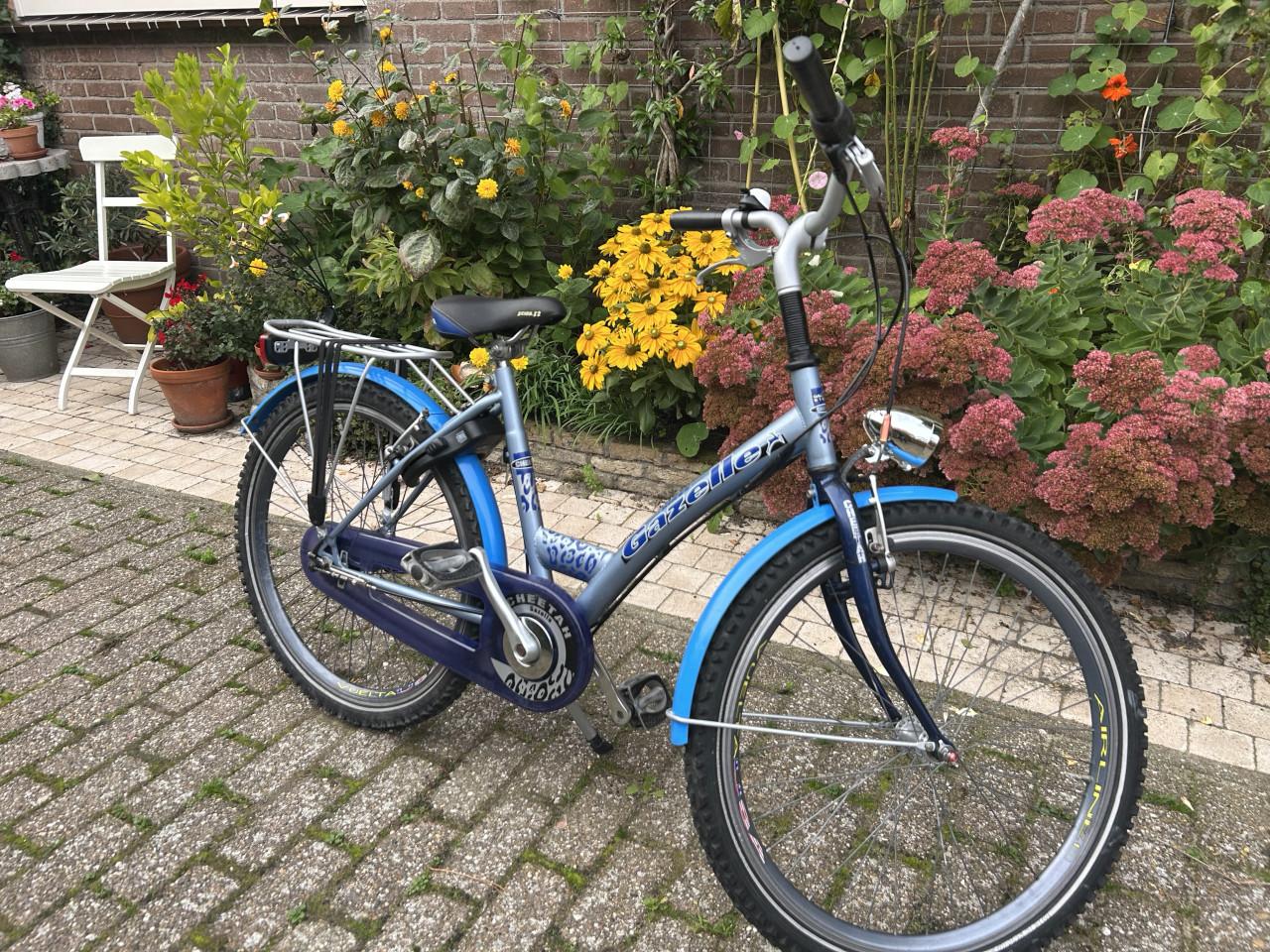 Meisjes fiets Gazelle Cheetah  3 versn velgrem achter rem. In orde gemaakt.