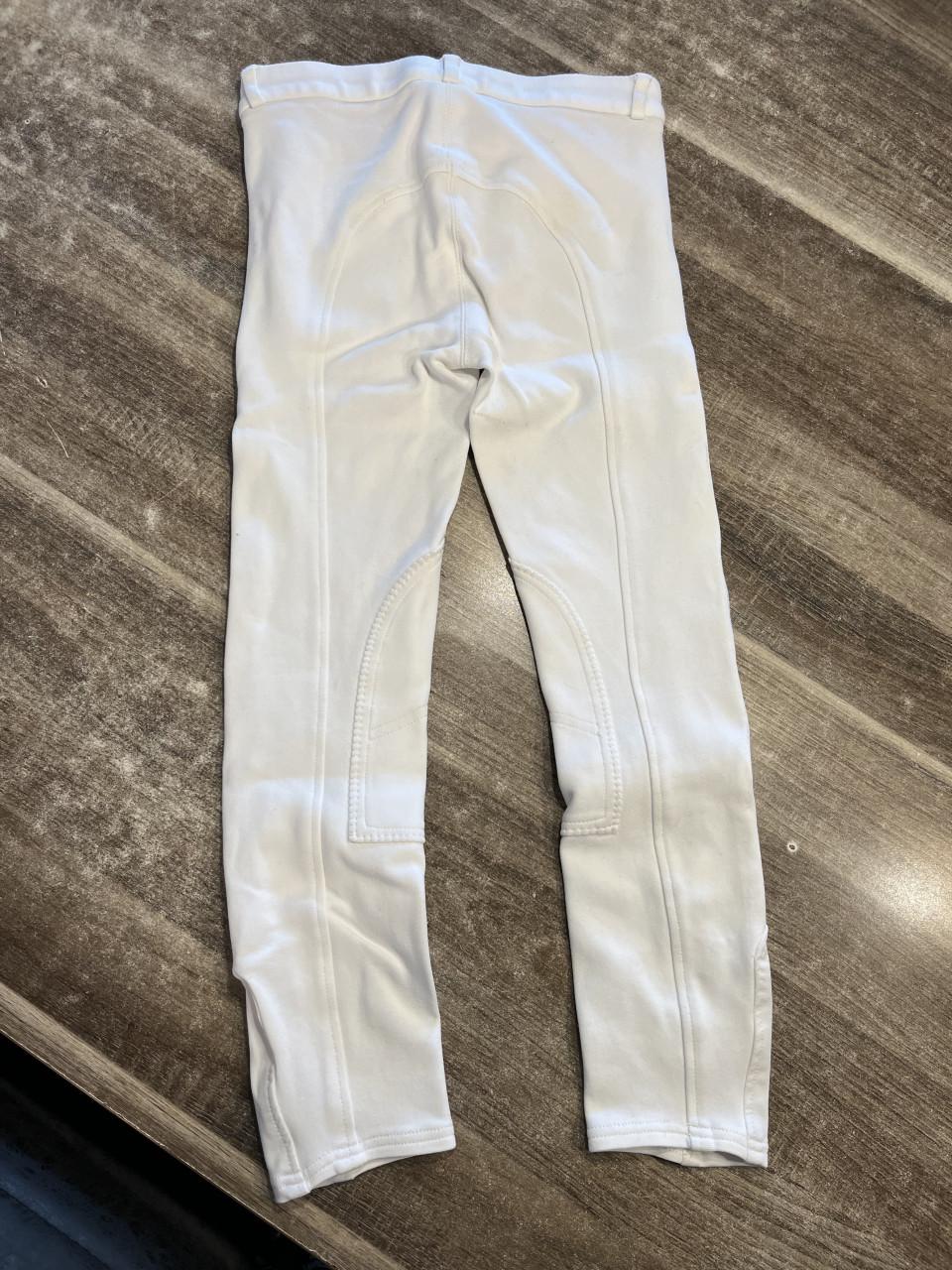 Witte rijbroek maat 152