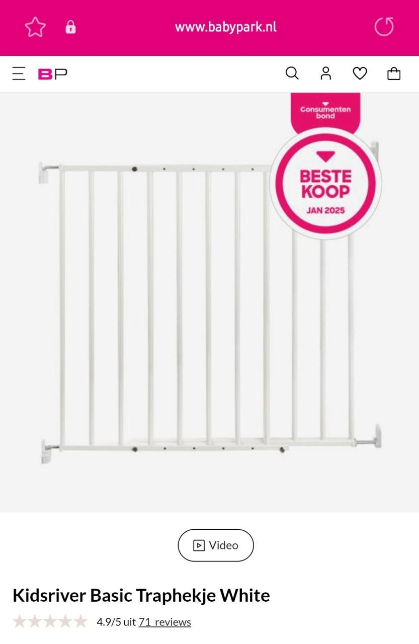 Kidsriver Basic metalen traphekjes (2 stuks)