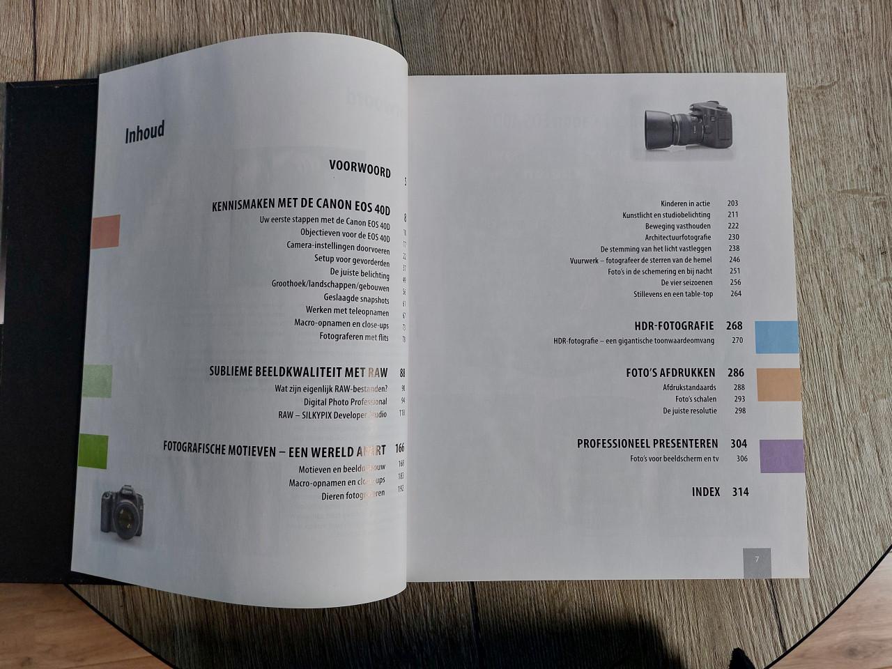 Canon EOS 40D digitale camera incl boek