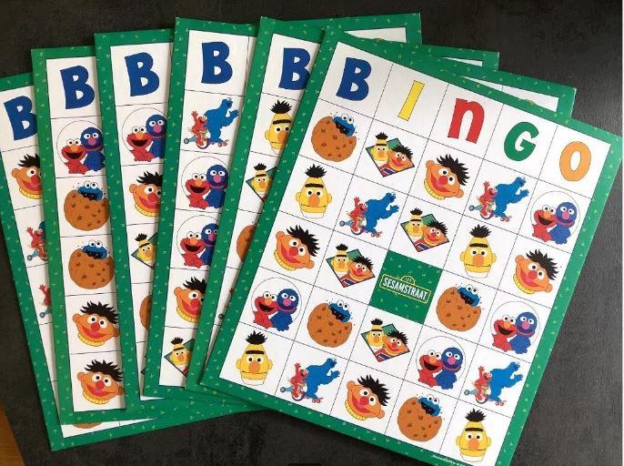 Sesamstraat bingo, voor kinderen vanaf 3 à 4 jaar