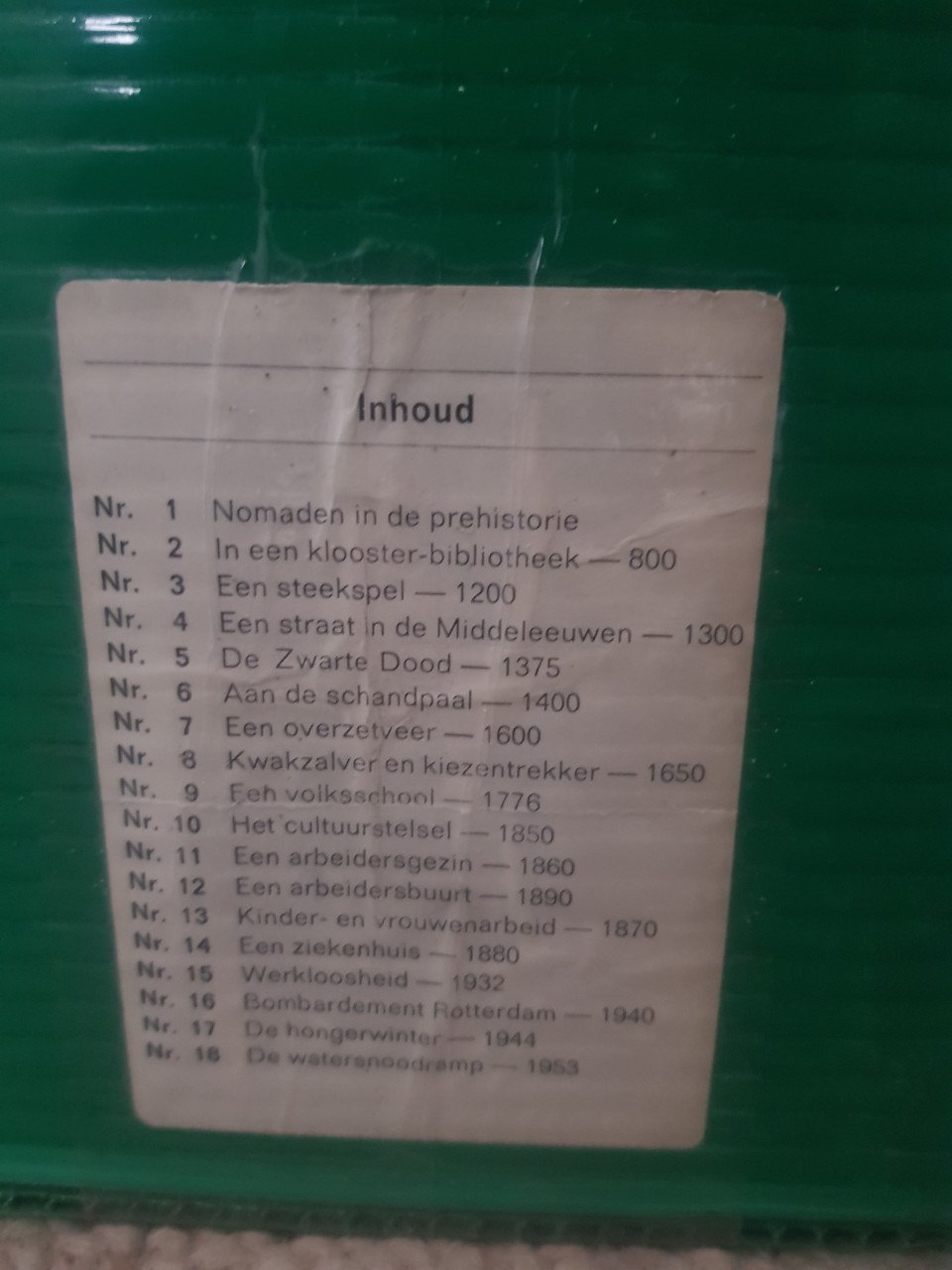 3 koffers met schoolplaten