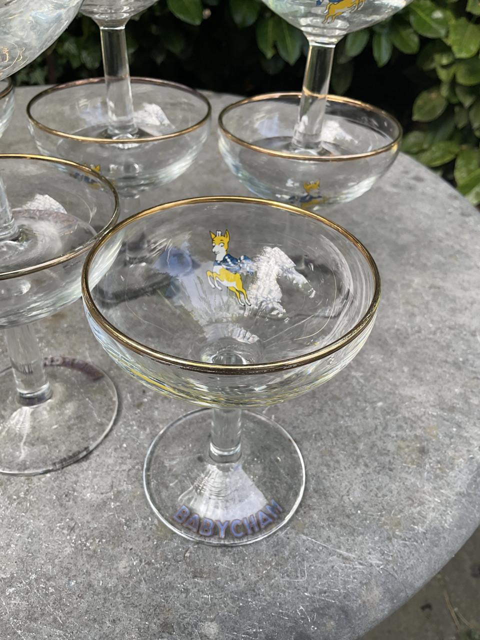Babycham glazen jaren 60-70