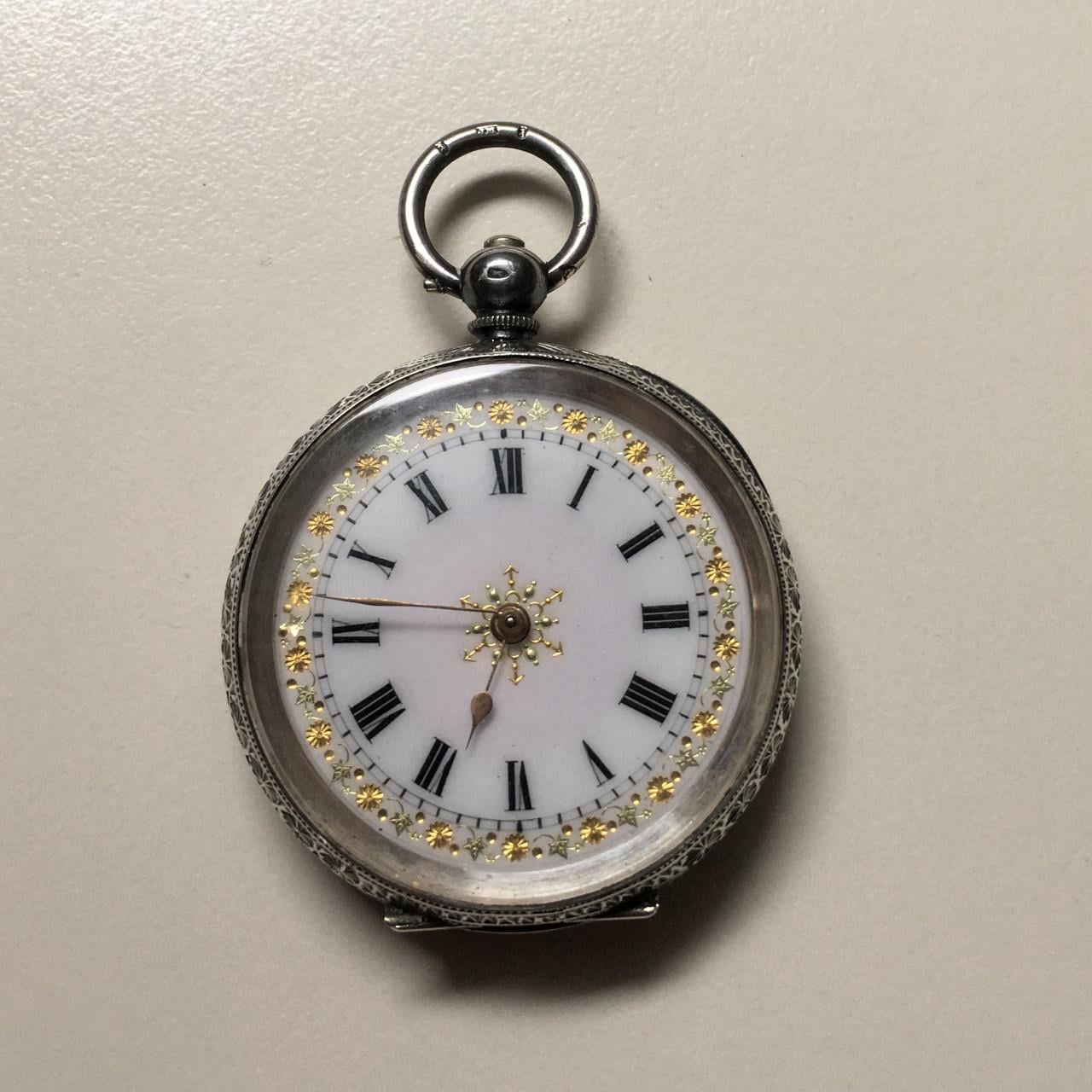 Argentum silver Ladies Pocketwatch 1888