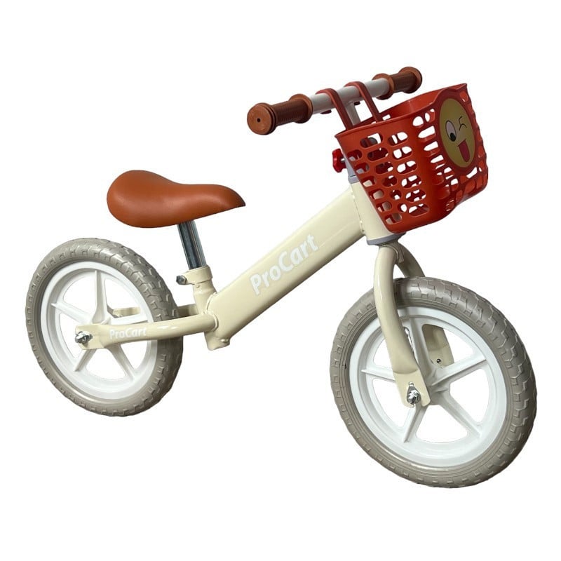 Procart loopfiets in roze, groen en wit