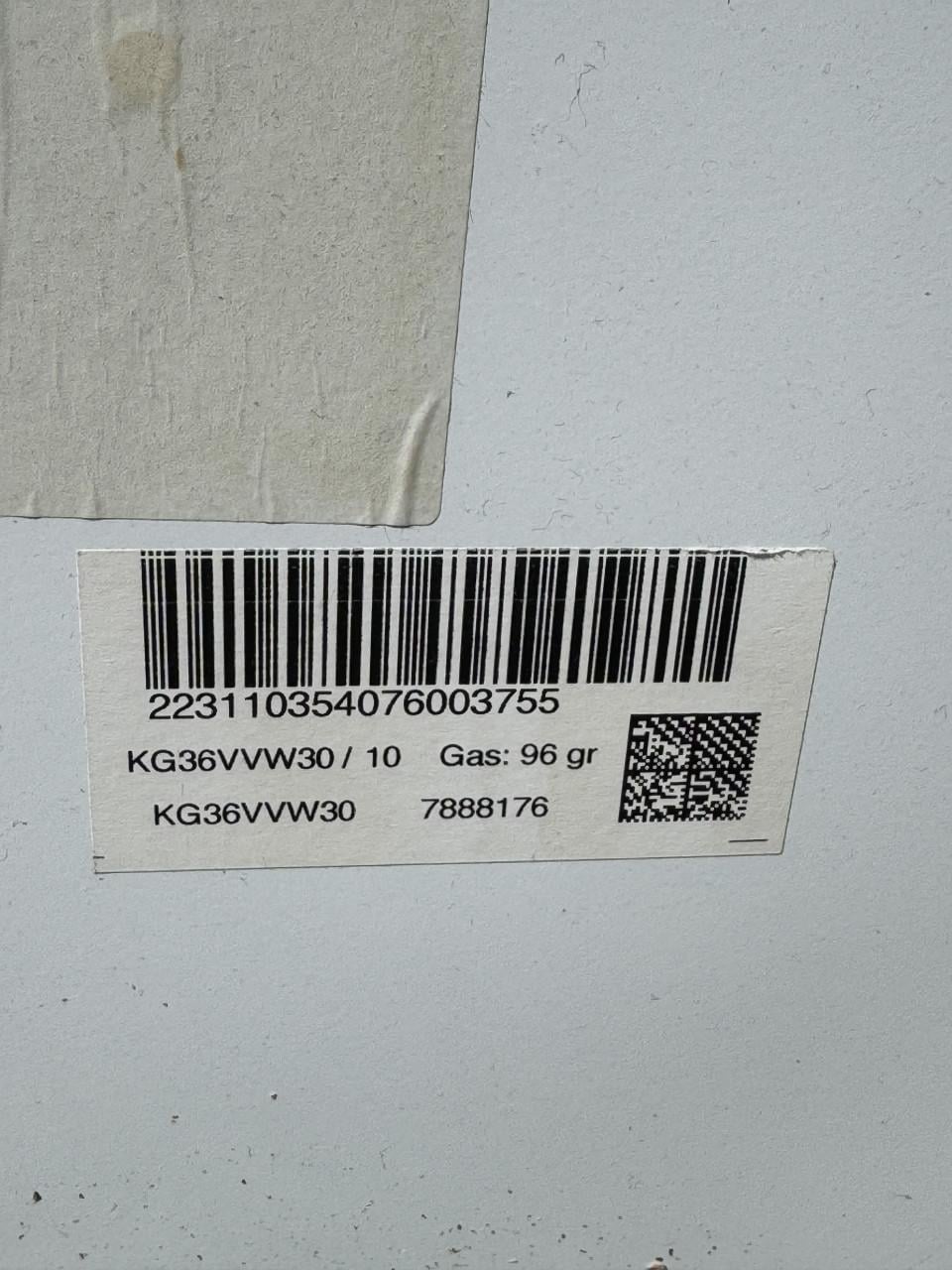 Siemens koel-vriescombinatie, model KG36VVW30.