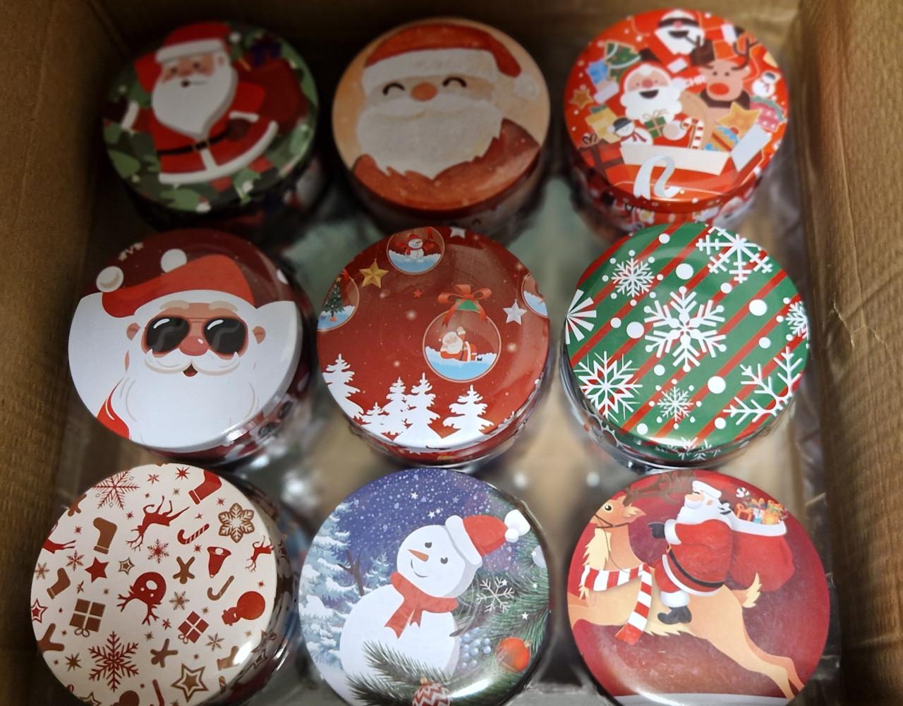 Kerst geurkaarsjes in blik