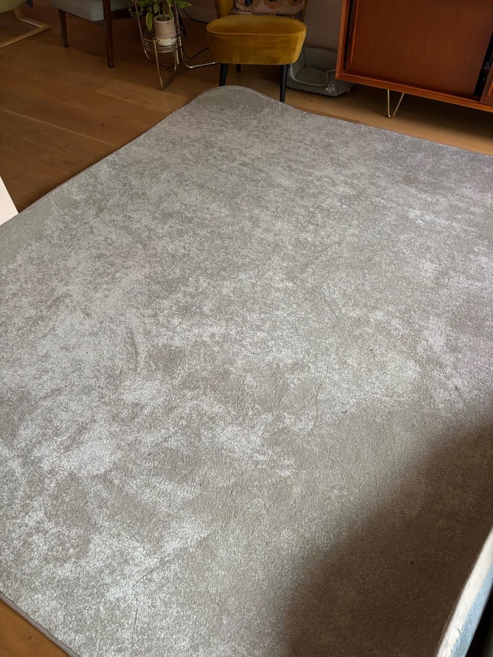 Vloerkleed 280x260 grijsbeige