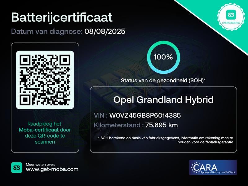 Opel Grandland 1.6 turbo plug-in hybrid 4x4 gse | climat | 19" lmv | camera