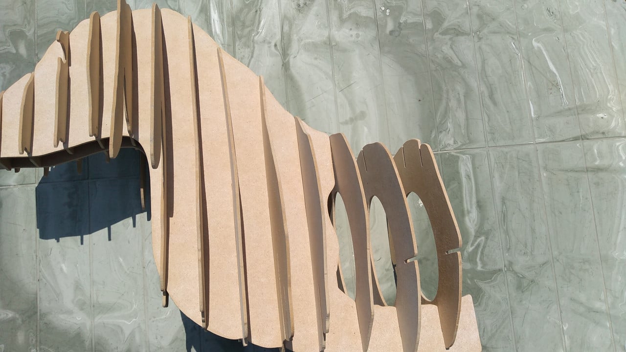 Te koop puzzel van een Teckel.