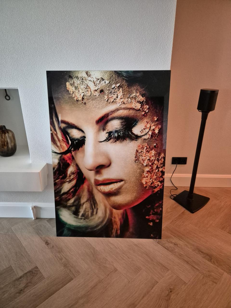 Photo art / plexiglas / "Golden Lady"