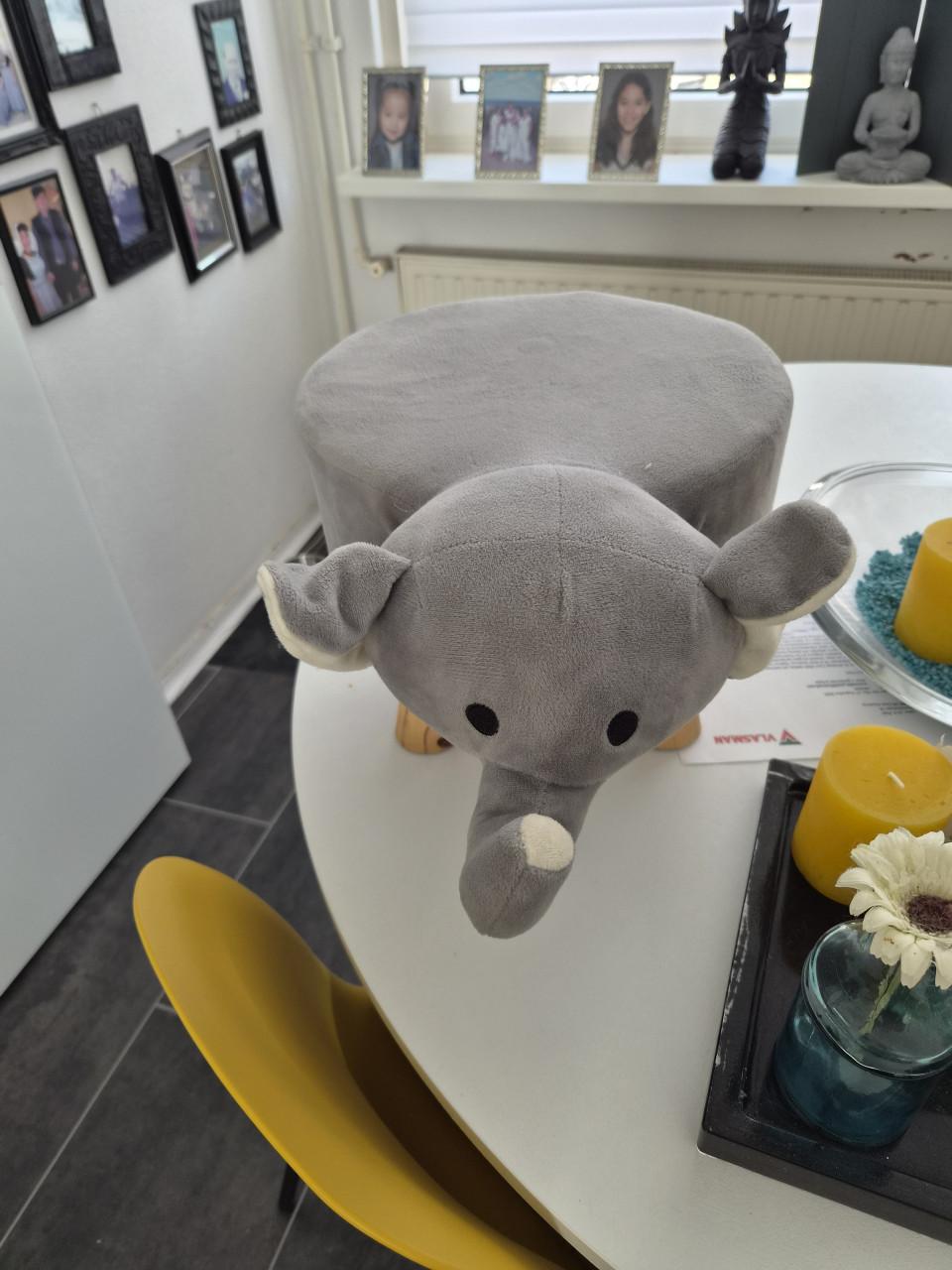 🐘 Schattig olifant krukje – grijs