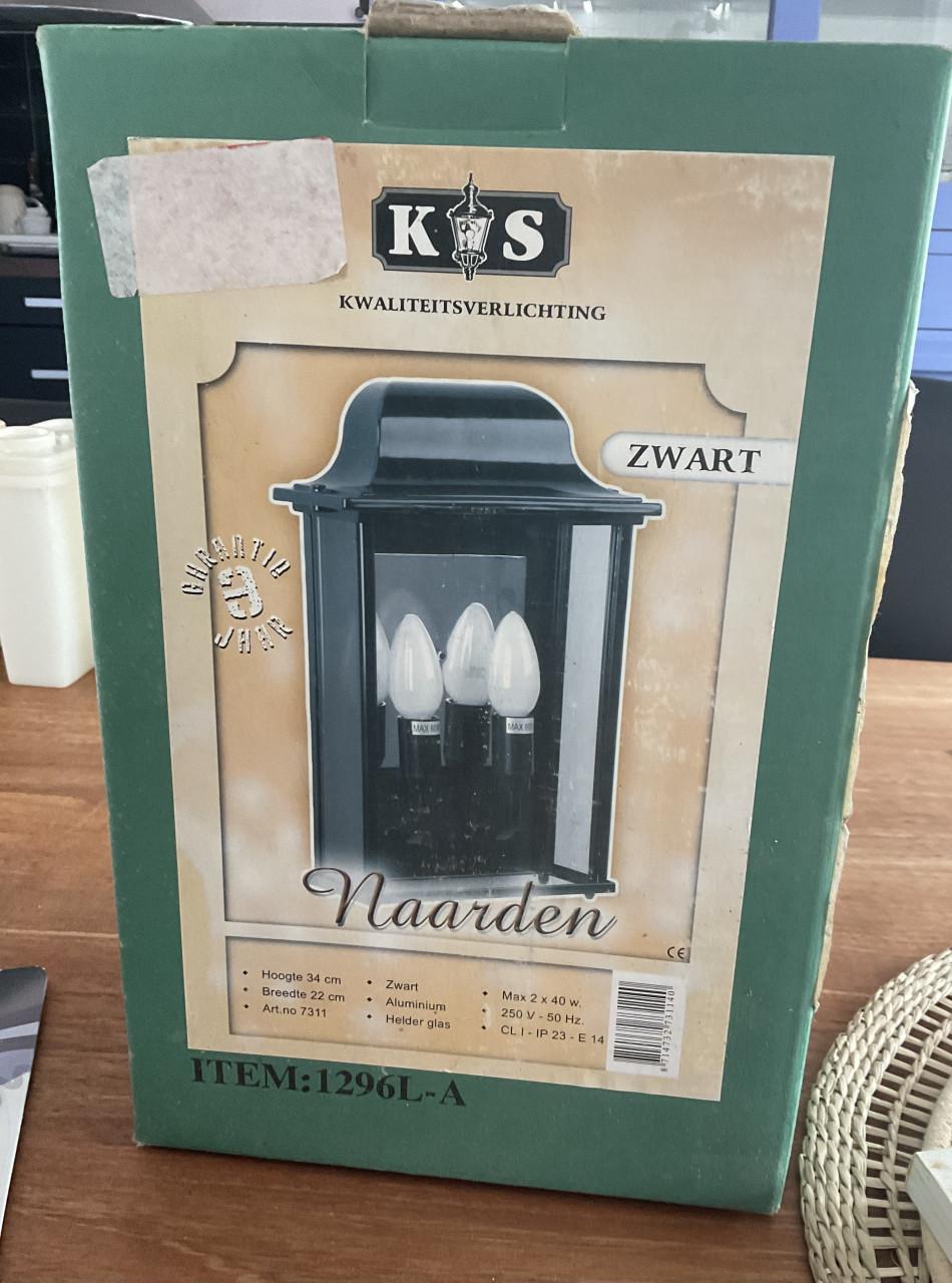 Kwaliteitsverlichting Naarden Buitenlamp Zwart Aluminium
