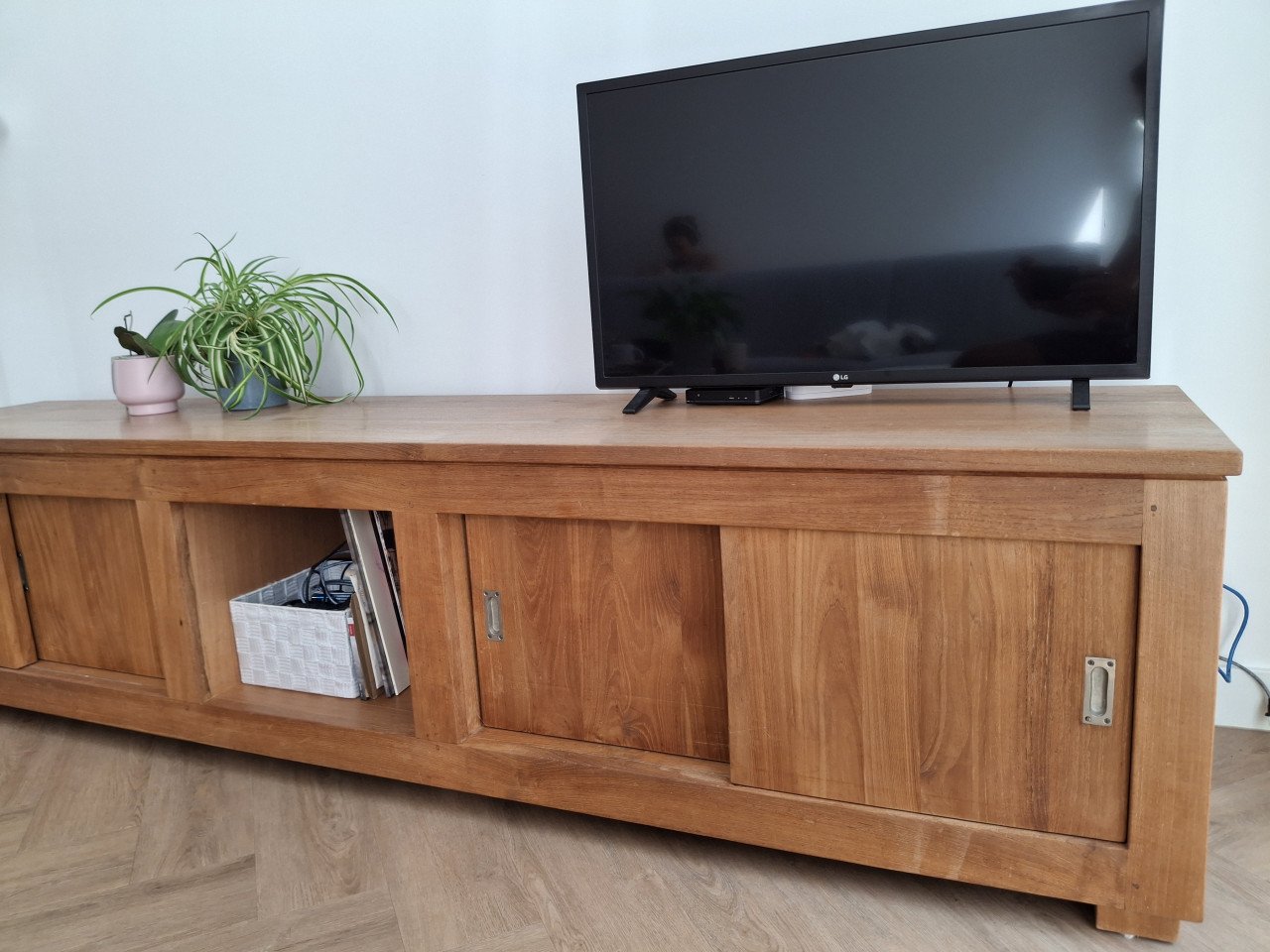 Massief Teak houten dressoir / TV meubel