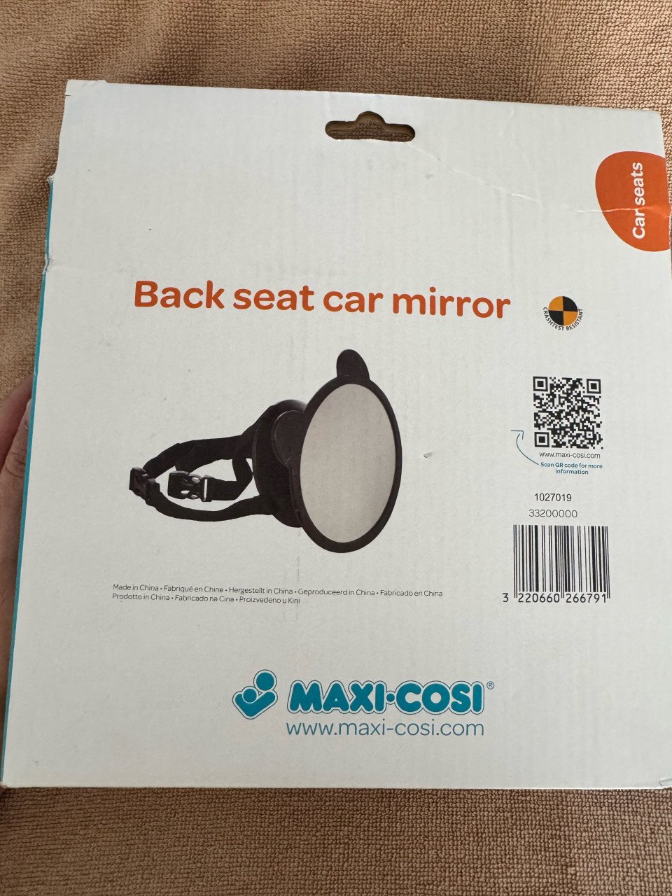 Maxi cosi achterbank spiegel