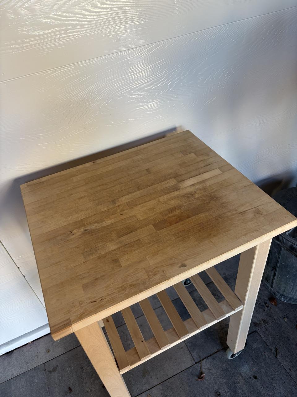 IKEA Keuken Trolley Berkenhout