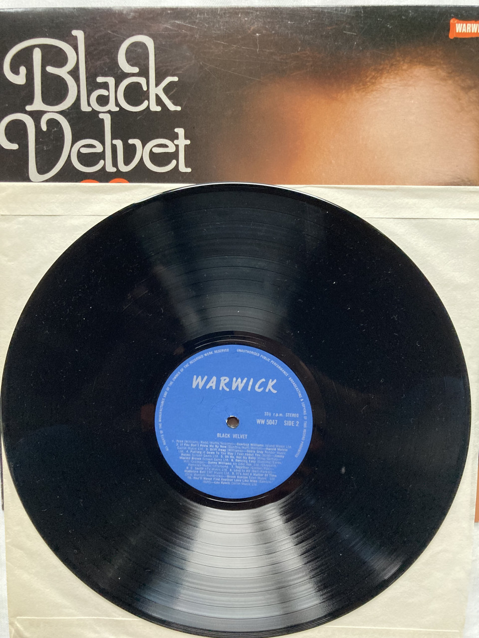 LP Black Velvet 20 greatest hits WW 5047 Warwick Records