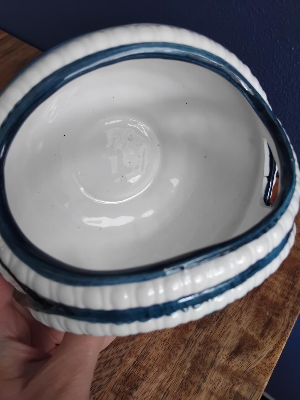 Vintage Italiaans Keramiek mand / mandje