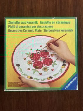 Ravensburger sierbord keramiek schilderen