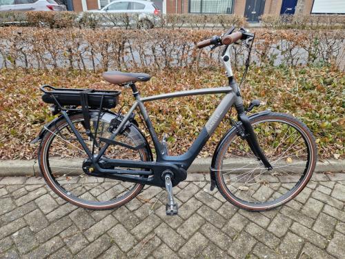 Schitterende Gazelle elektrische heren fiets met Shimano middenmotor