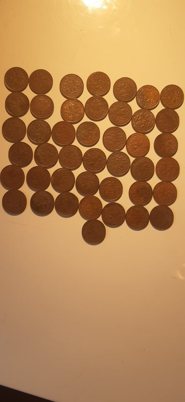 Wilhelmina 1 cent - 44 stuks