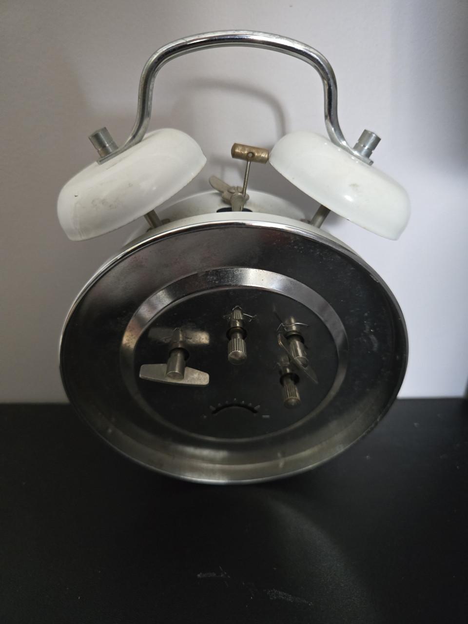 Klassieke Bellenwekker Glasgow, opwindbaar, 10cm wijzerplaat