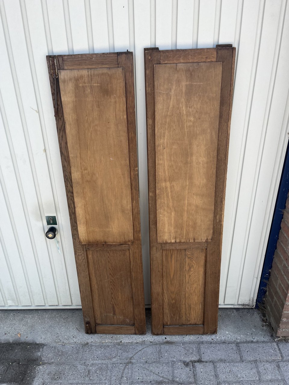 Spiegel set van 2 oude deurtjes