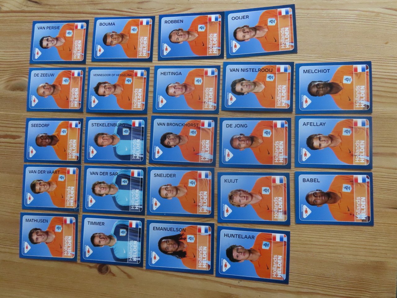 Voetbalkaartjes Nederlands elftal