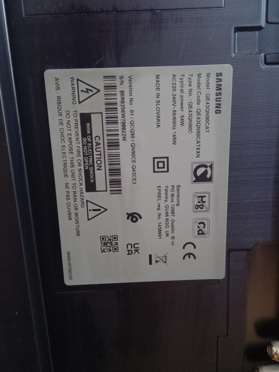 SAMSUNG 43" Neo QLED 4K Smart TV QE43QN90CATXXN (2023)