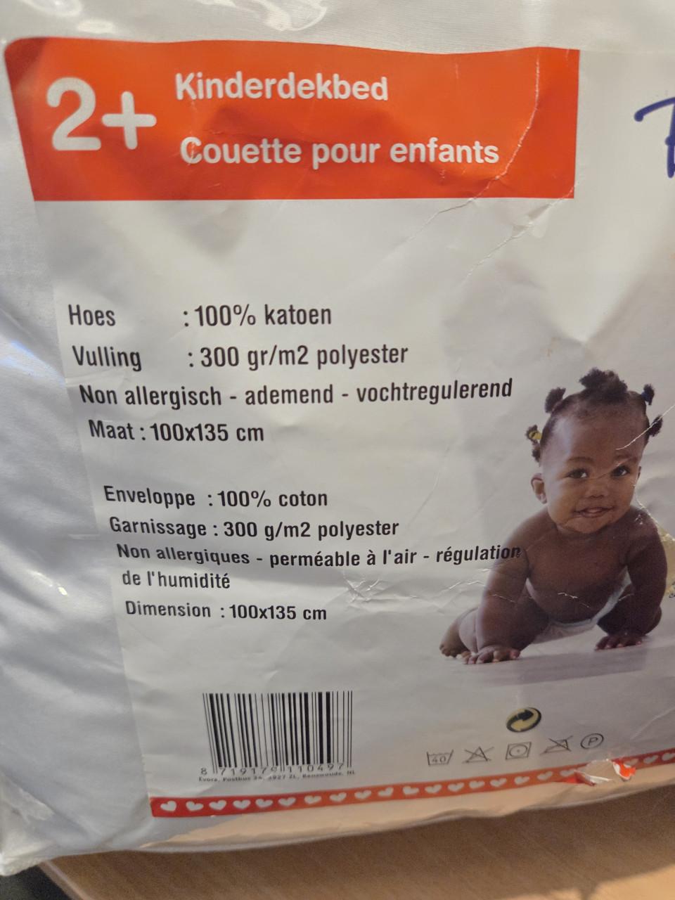 Te koop : Kinderdekbed 1x135 (Nieuw)