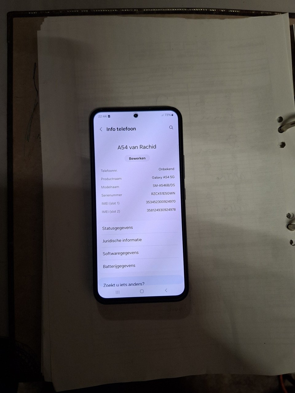 Telefoon Samsung a55