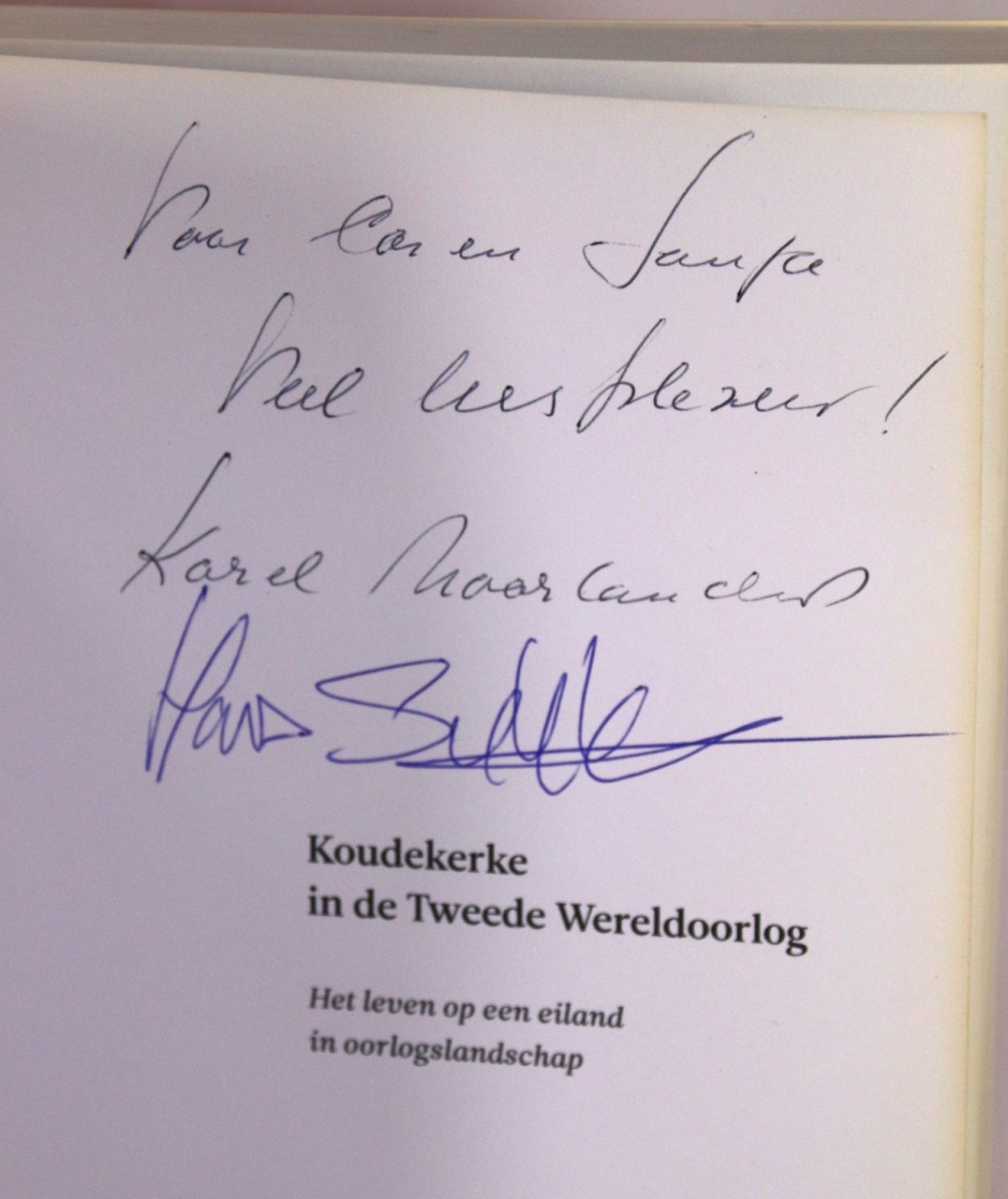 Boek Koudekerke in de tweede Wereldoorlog ( gesigneerd )